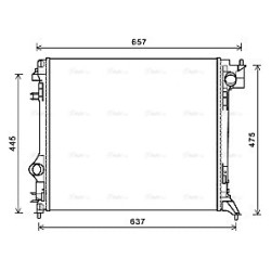 Radiator - Engine Cooling - AVA DNA2416