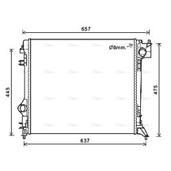 Radiator - Engine Cooling - AVA DNA2421