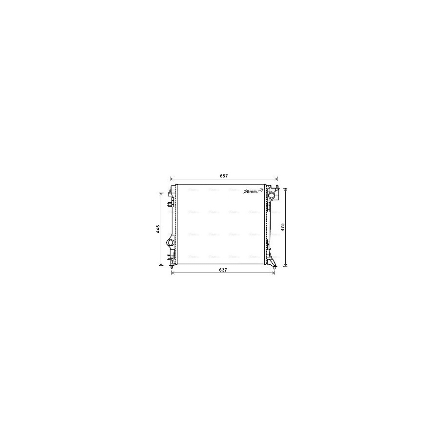 Radiator - Engine Cooling - AVA DNA2421