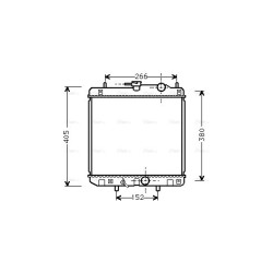 Radiator - Engine Cooling - AVA DU2035