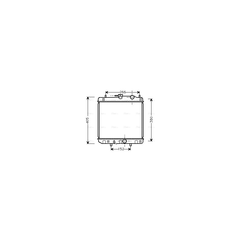 Radiator - Engine Cooling - AVA DU2035
