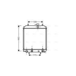 Radiator - Engine Cooling - AVA DU2055