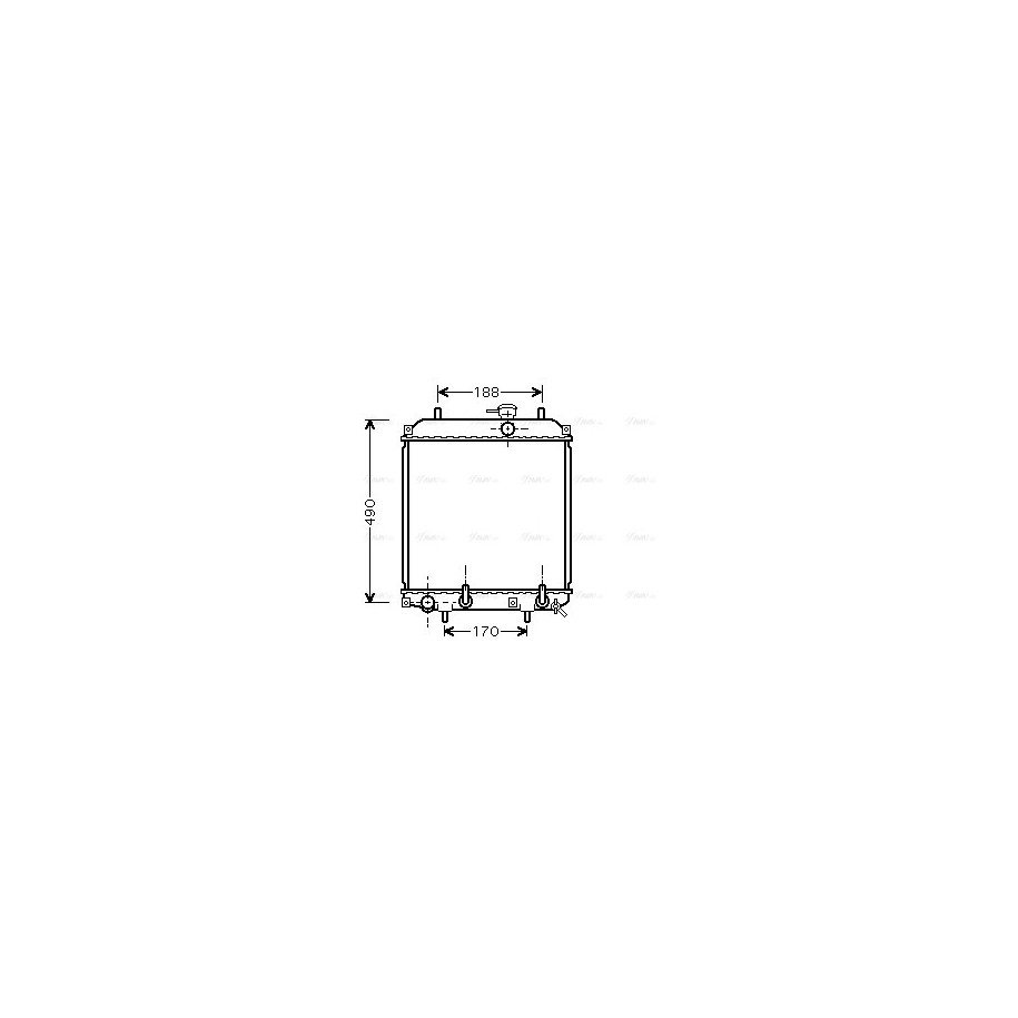 Radiator - Engine Cooling - AVA DU2055