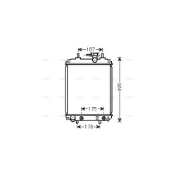 Radiator - Engine Cooling - AVA DUA2065