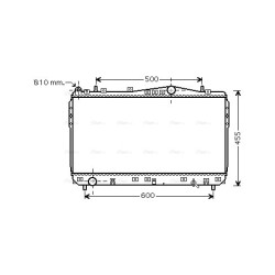 Radiator - Engine Cooling - AVA DWA2073