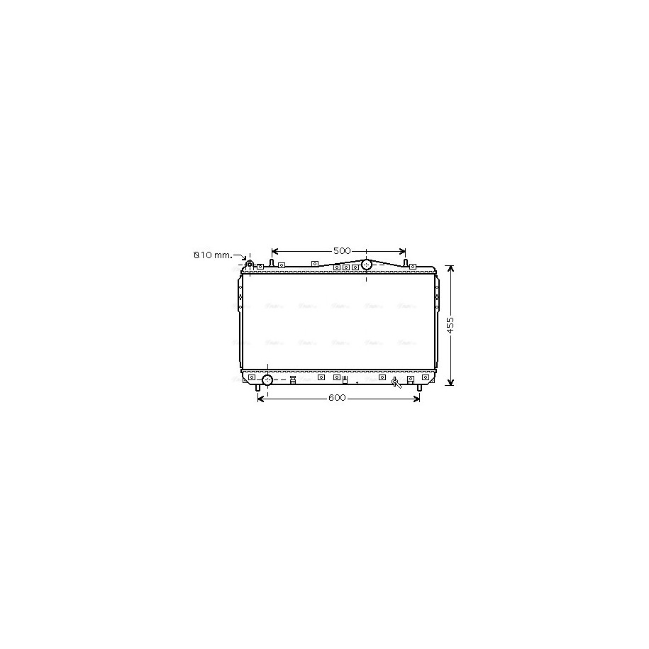 Radiator - Engine Cooling - AVA DWA2073