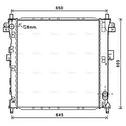 Radiator - Engine Cooling - AVA DWA2123