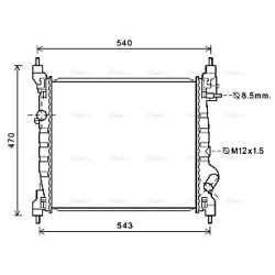 Radiator - Engine Cooling - AVA DWA2141