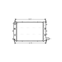 Radiator - Engine Cooling - AVA FD2059