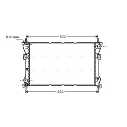 Radiator - Engine Cooling - AVA FD2318