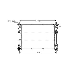 Radiator - Engine Cooling - AVA FD2319