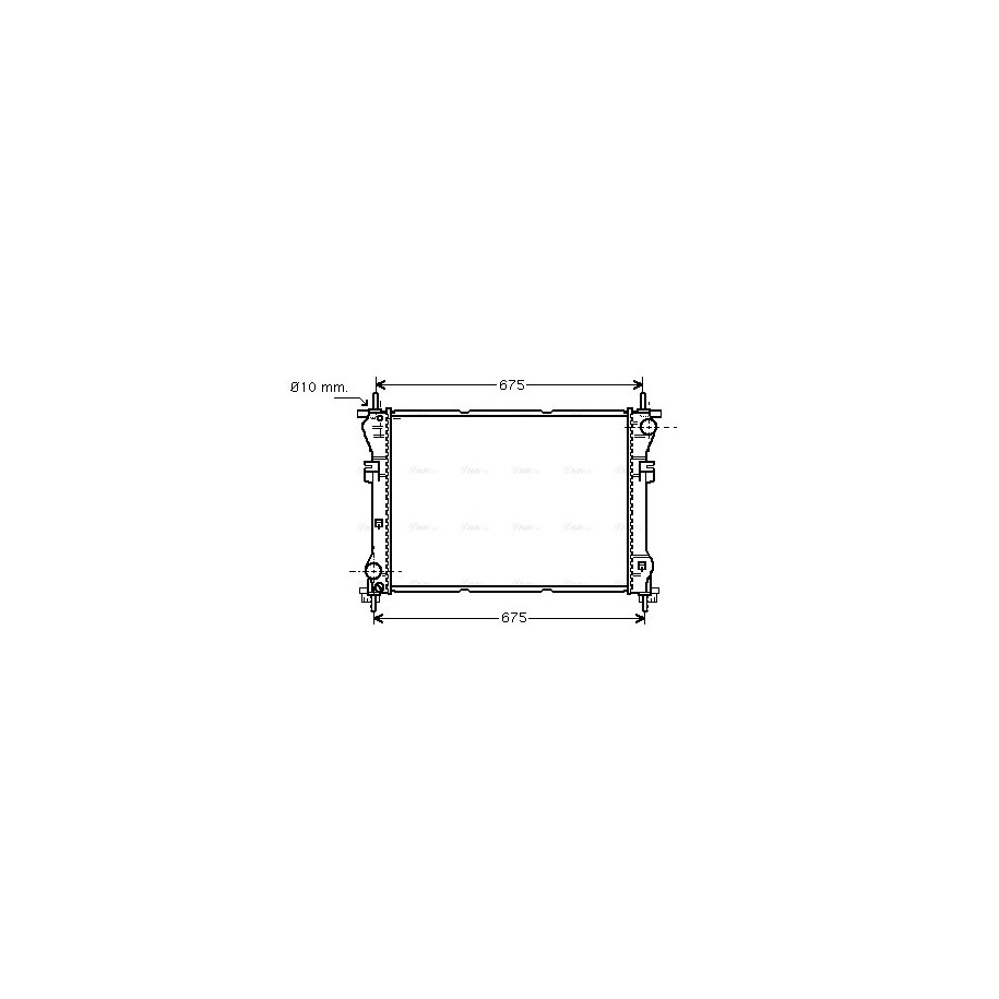 Radiator - Engine Cooling - AVA FD2319
