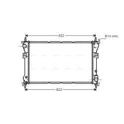 Radiator - Engine Cooling - AVA FD2320