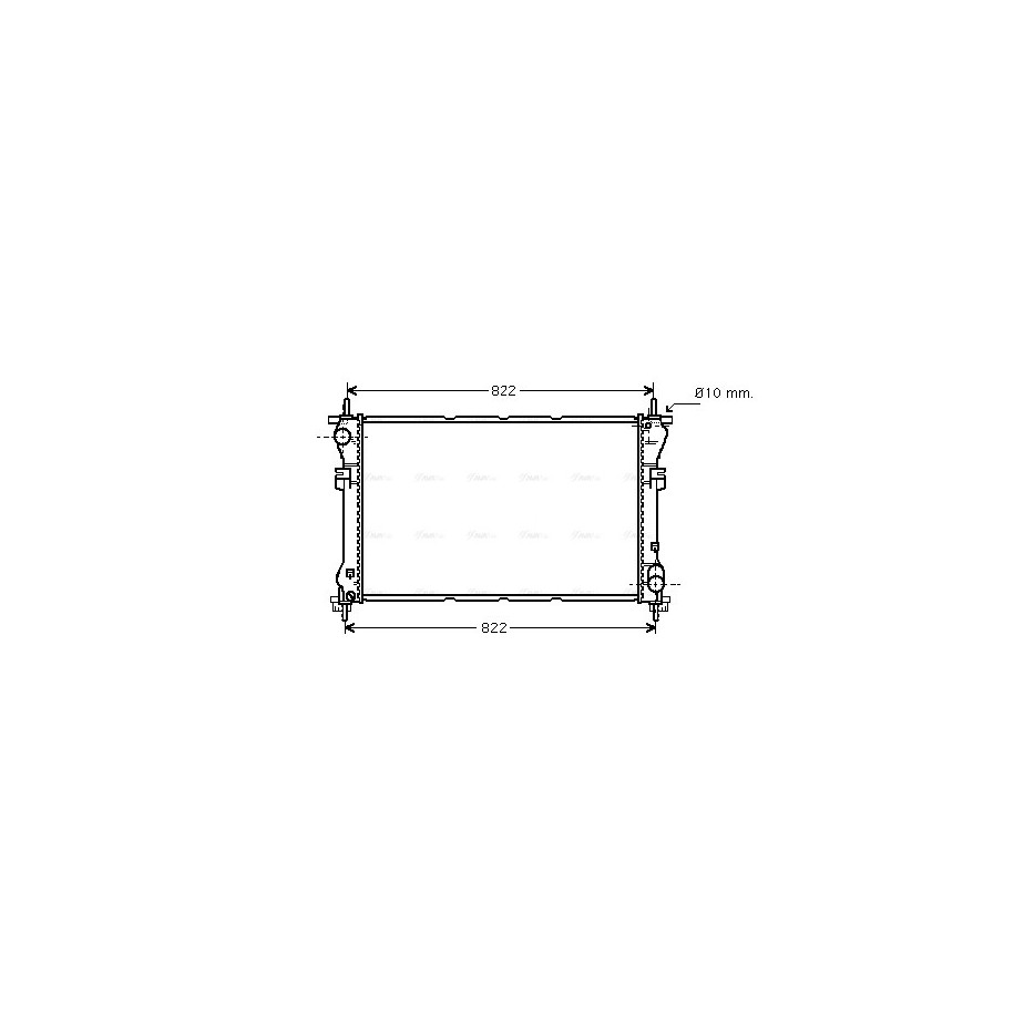 Radiator - Engine Cooling - AVA FD2320