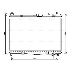Radiator - Engine Cooling - AVA FD2440