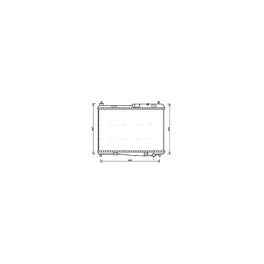 Radiator - Engine Cooling - AVA FD2440