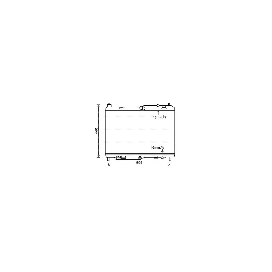 Radiator - Engine Cooling - AVA FD2441