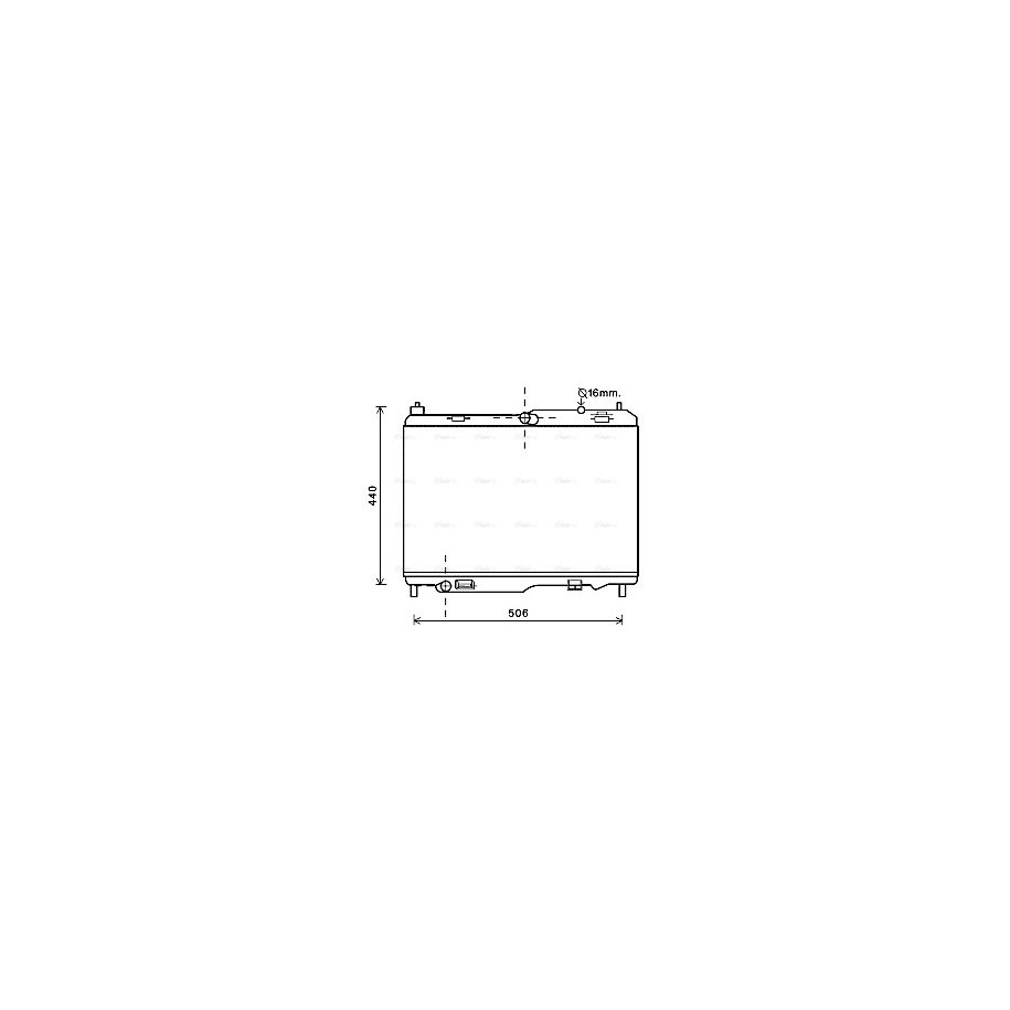 Radiator - Engine Cooling - AVA FD2442