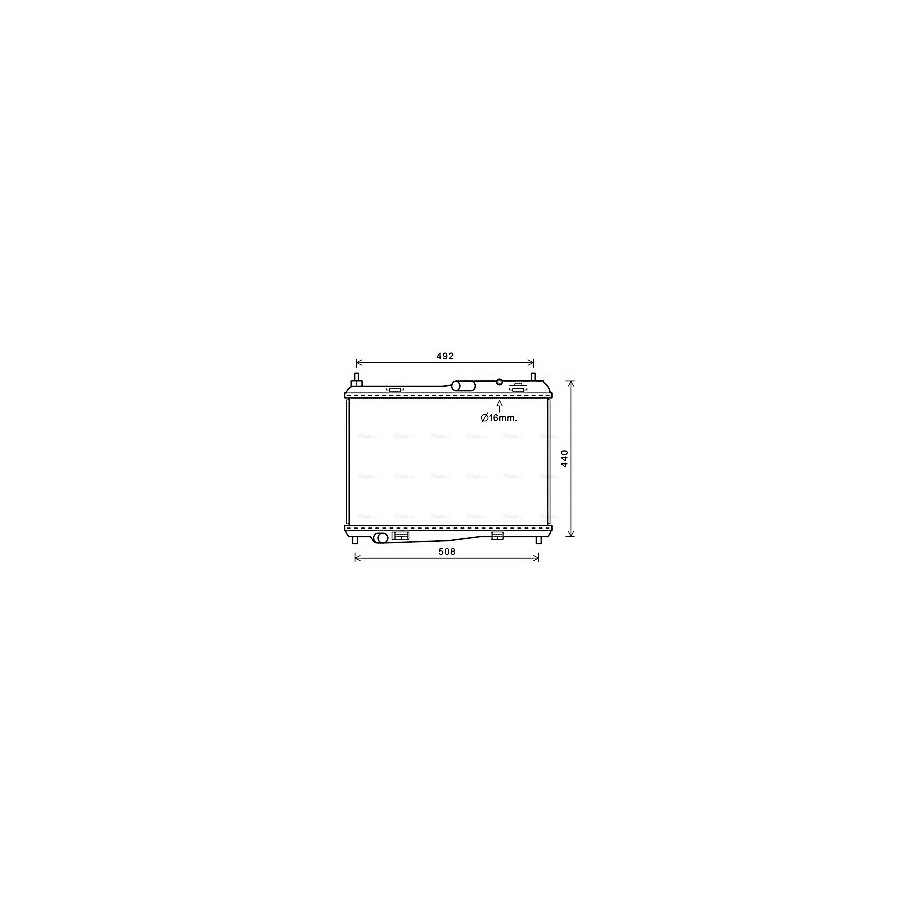 Radiator - Engine Cooling - AVA FD2620