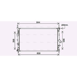 Radiator - Engine Cooling - AVA FD2628