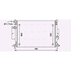 Radiator - Engine Cooling - AVA FD2643