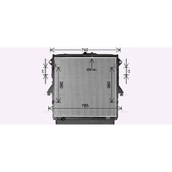 Radiator - Engine Cooling - AVA FD2660
