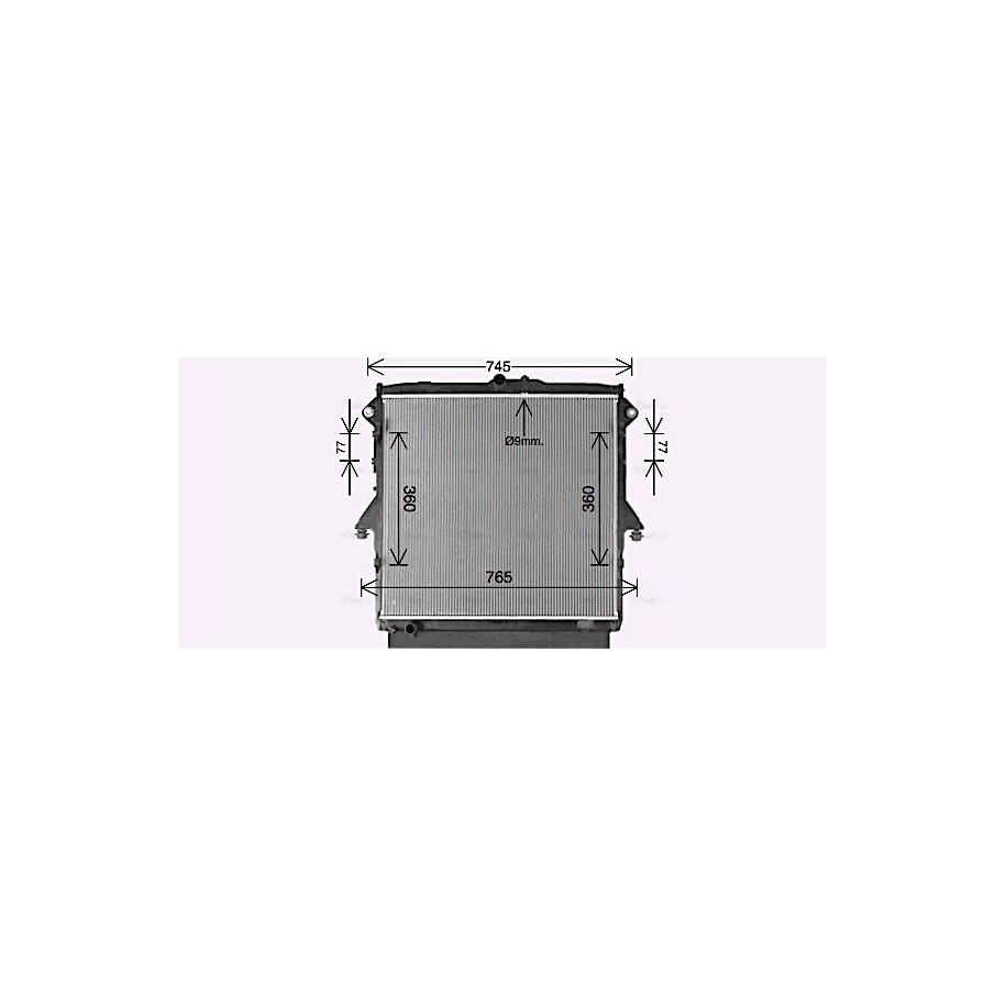 Radiator - Engine Cooling - AVA FD2660