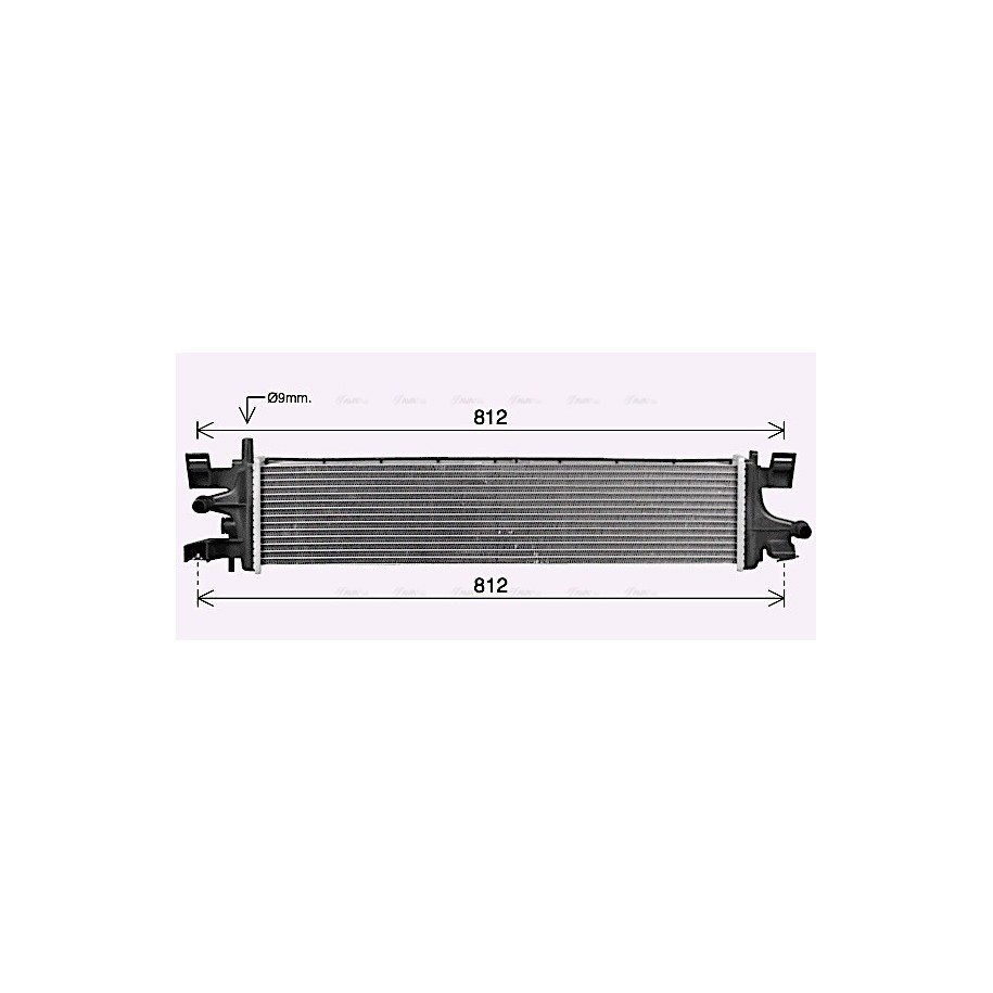 Radiator - Engine Cooling - AVA FD2663