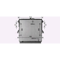 Radiator - Engine Cooling - AVA FD2667