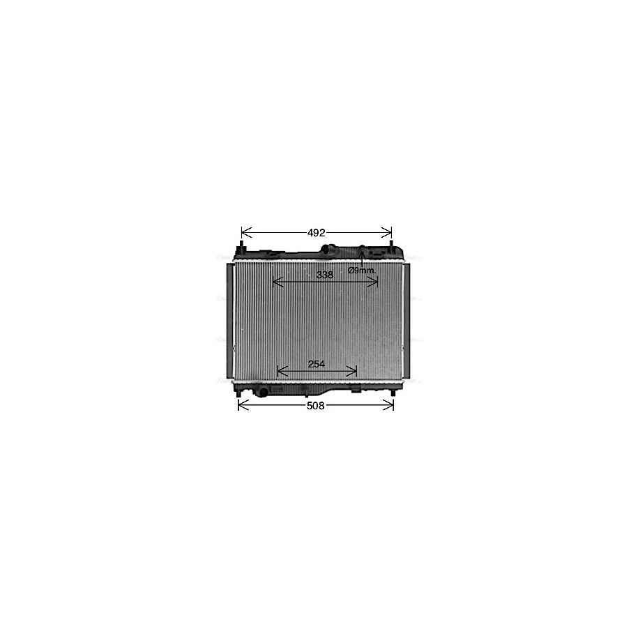 Radiator - Engine Cooling - AVA FD2681