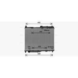 Radiator - Engine Cooling - AVA FD2683