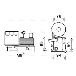 Engine Oil Cooler - AVA FD3598H