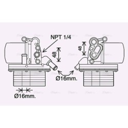 Engine Oil Cooler - AVA FD3625H