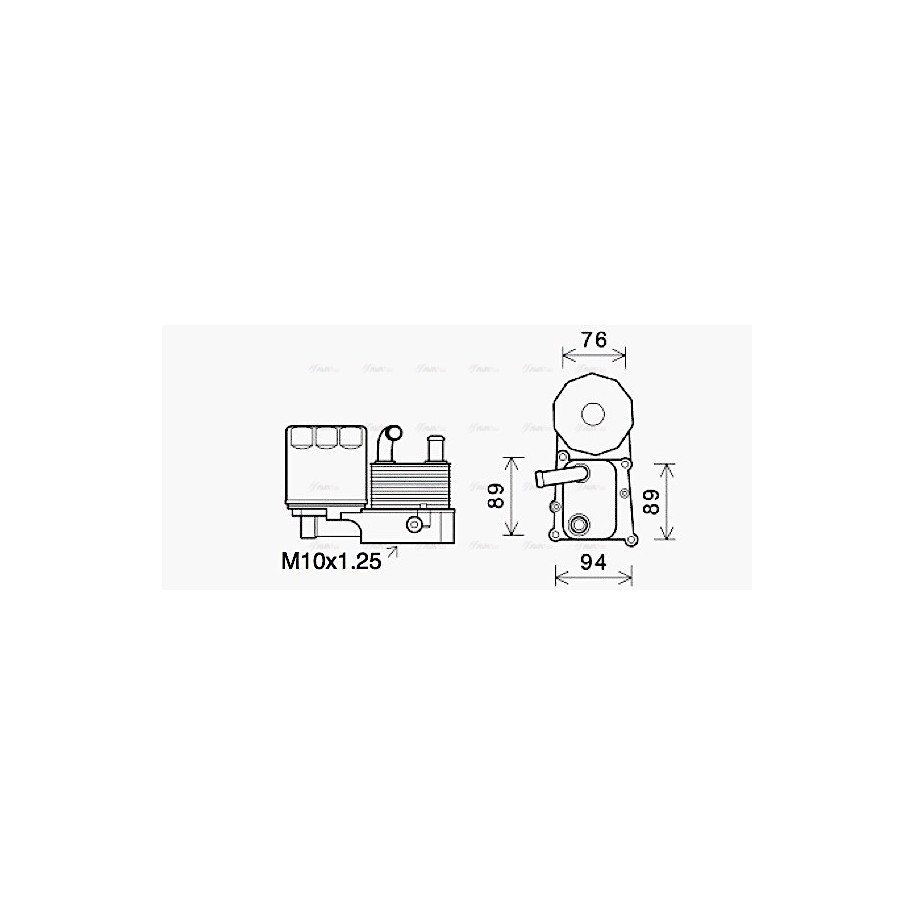 Engine Oil Cooler - AVA FD3686H