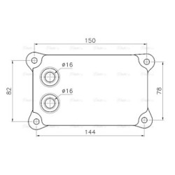 Engine Oil Cooler - AVA FD3698