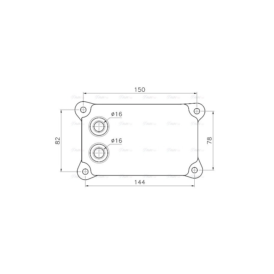 Engine Oil Cooler - AVA FD3698