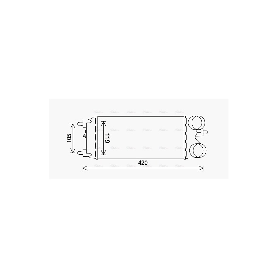 Intercooler - AVA FD4649