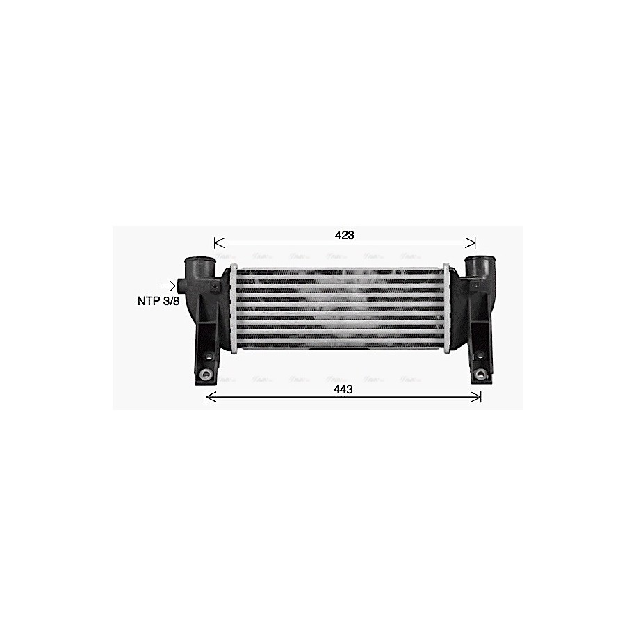 Intercooler - AVA FD4697