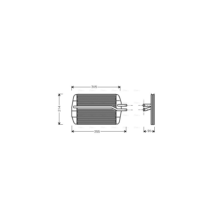 Heater Matrix - AVA FD6216