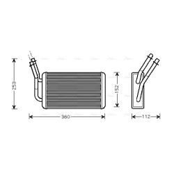 Heater Matrix - AVA FD6316