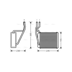 Heater Matrix - AVA FD6329