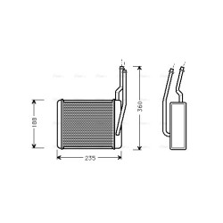 Heater Matrix - AVA FD6356