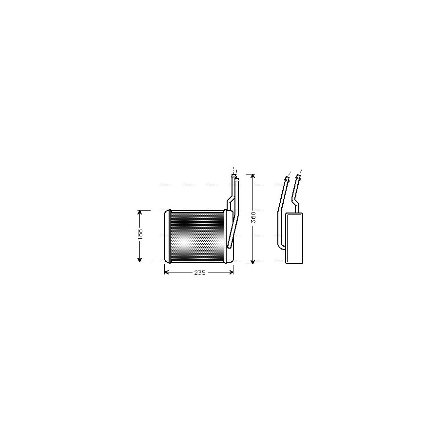Heater Matrix - AVA FD6356
