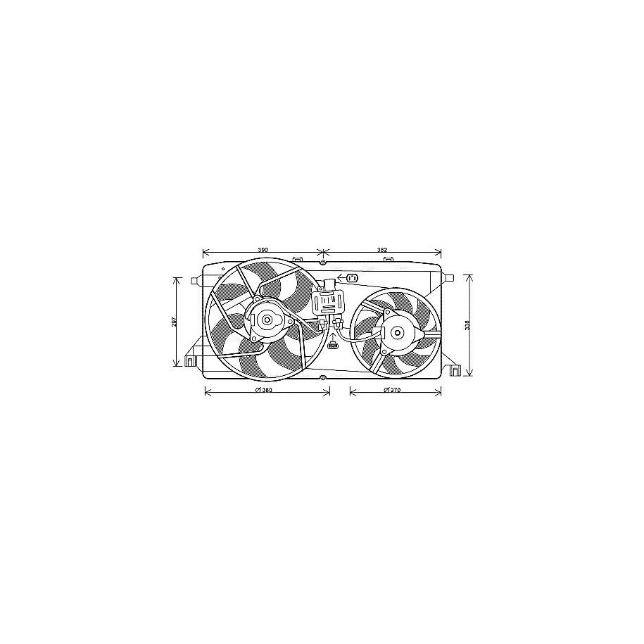 Radiator Fan - AVA FD7543