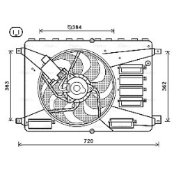 Radiator Fan - AVA FD7556