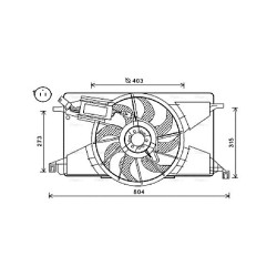 Radiator Fan - AVA FD7565