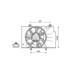 Radiator Fan - AVA FD7582