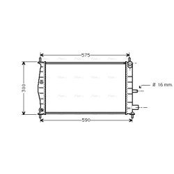Radiator - Engine Cooling - AVA FDA2218
