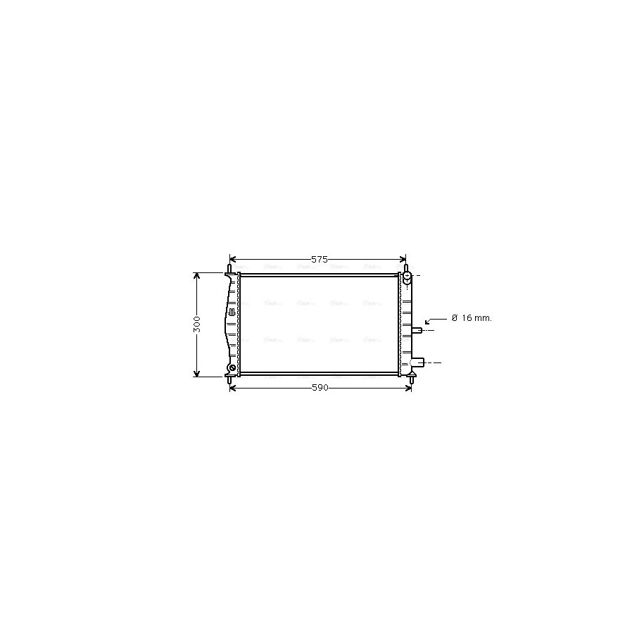 Radiator - Engine Cooling - AVA FDA2218