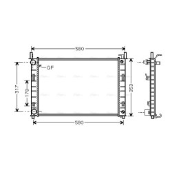 Radiator - Engine Cooling - AVA FDA2324